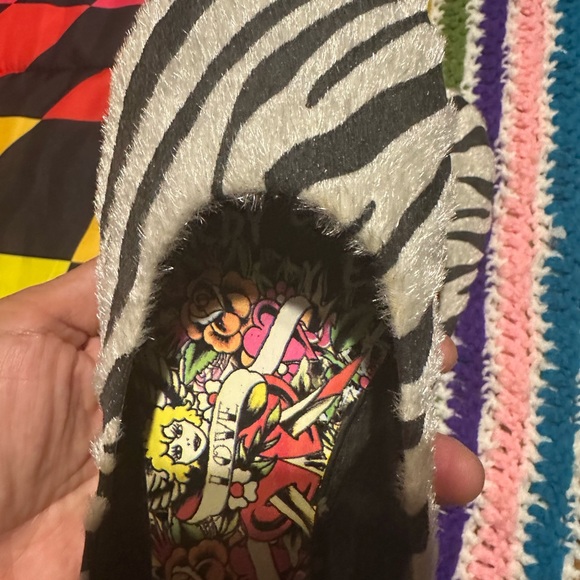 Ed Hardy Zebra Print Flat Shoes - Picture 7 of 7